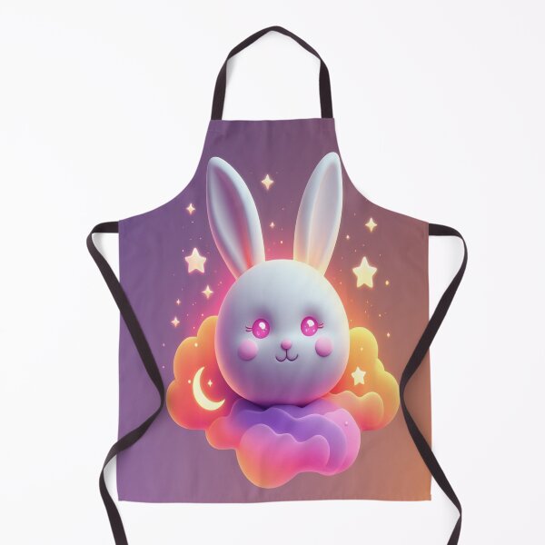 Item preview, Rabbit face pattern on cloud designed and sold by saly55887.