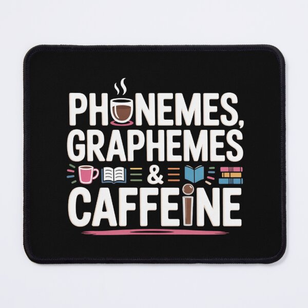 Item preview, Phonemes Graphemes & Caffeine Teacher T-Shirt – Literacy, Coffee, reading teacher, groovy, coffee lovers designed and sold by teevoxx.