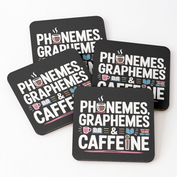 Item preview, Phonemes Graphemes & Caffeine Teacher T-Shirt – Literacy, Coffee, reading teacher, groovy, coffee lovers designed and sold by teevoxx.