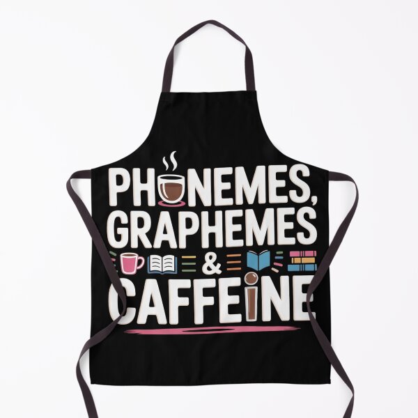 Item preview, Phonemes Graphemes & Caffeine Teacher T-Shirt – Literacy, Coffee, reading teacher, groovy, coffee lovers designed and sold by teevoxx.