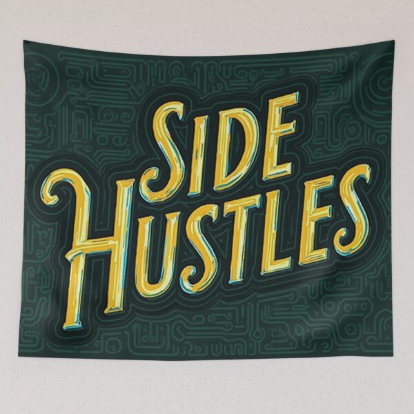 Item preview, Side Hustles Retro designed and sold by Majesti4.