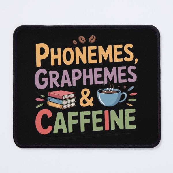 Item preview, Phonemes Graphemes & Caffeine Teacher T-Shirt – Literacy, Coffee, reading teacher, groovy, coffee lovers designed and sold by teevoxx.