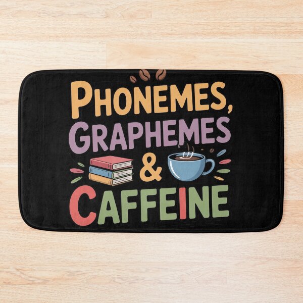 Item preview, Phonemes Graphemes & Caffeine Teacher T-Shirt – Literacy, Coffee, reading teacher, groovy, coffee lovers designed and sold by teevoxx.