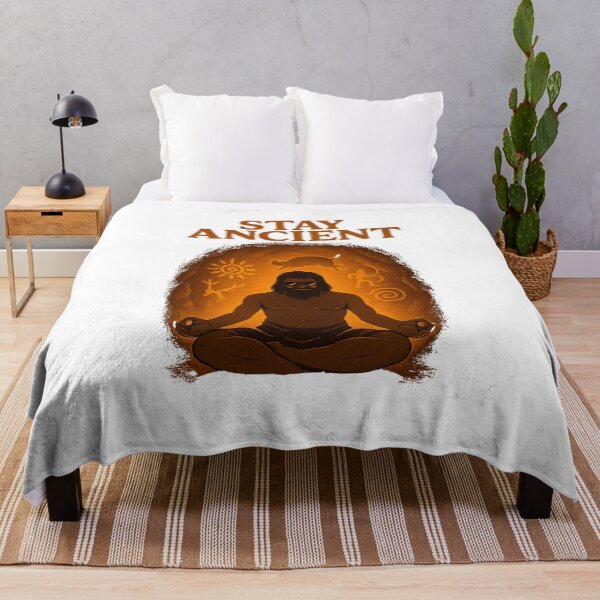 Item preview, Stay Ancient – Temple Meditation Caveman designed and sold by mawelly.
