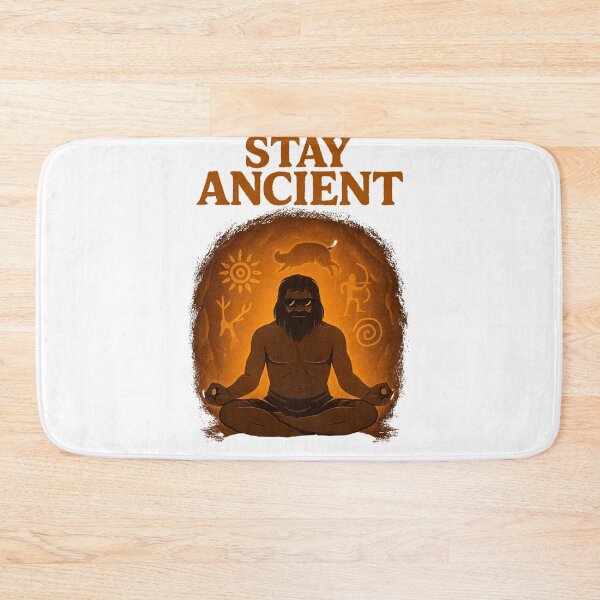 Item preview, Stay Ancient – Temple Meditation Caveman designed and sold by mawelly.