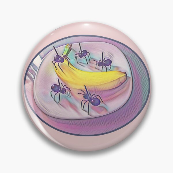 Item preview, Ant Warriors Attacking a Banana | Formiche guerriere contro una banana | バナナを襲うアリの戦士たち designed and sold by LenaBlueDesigns.