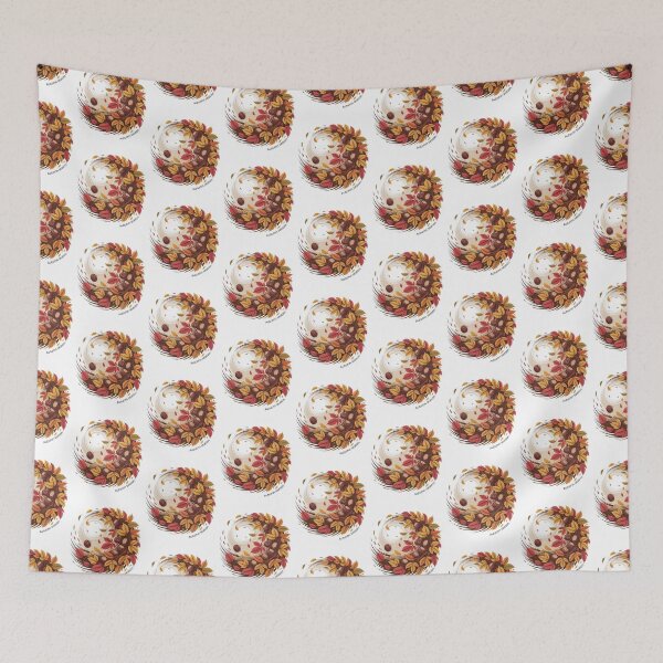 Item preview, Fall season leaves and chestnuts swirl  designed and sold by EmsiPrintVault.