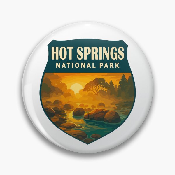 Item preview, Hot Springs National Park Retro Sticker designed and sold by Ismeal Von.