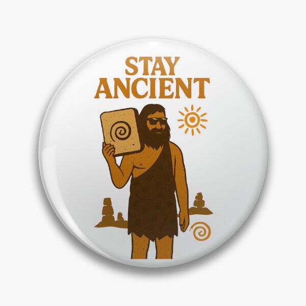 Item preview, Stay Ancient – Spiral Wisdom Caveman designed and sold by mawelly.