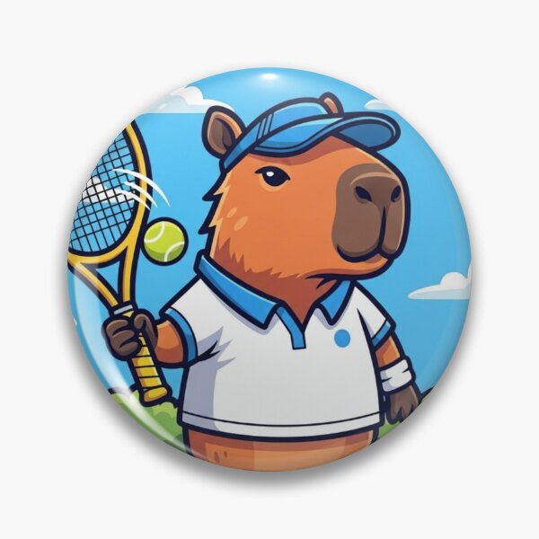 Item preview, Capybara Tennis Champ designed and sold by Furrly.