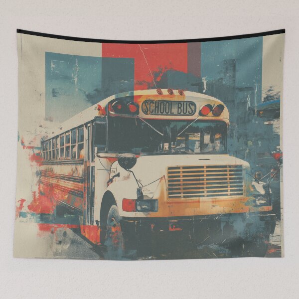 Item preview, School Bus sticker grey tones designed and sold by Artania21.