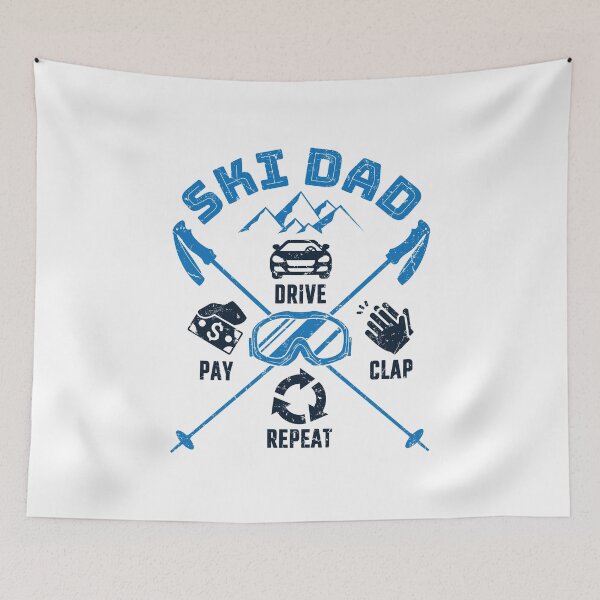 Item preview, Funny Ski Dad Drive Pay Clap Repeat designed and sold by jaygo.