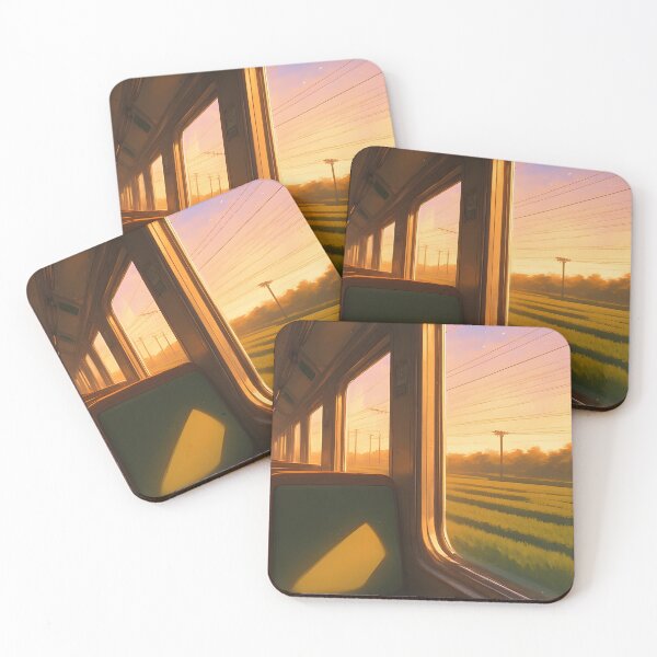 Item preview, Empty train at sunrise designed and sold by Working-Woman.