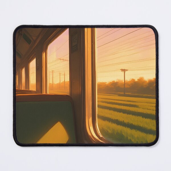 Item preview, Empty train at sunrise designed and sold by Working-Woman.