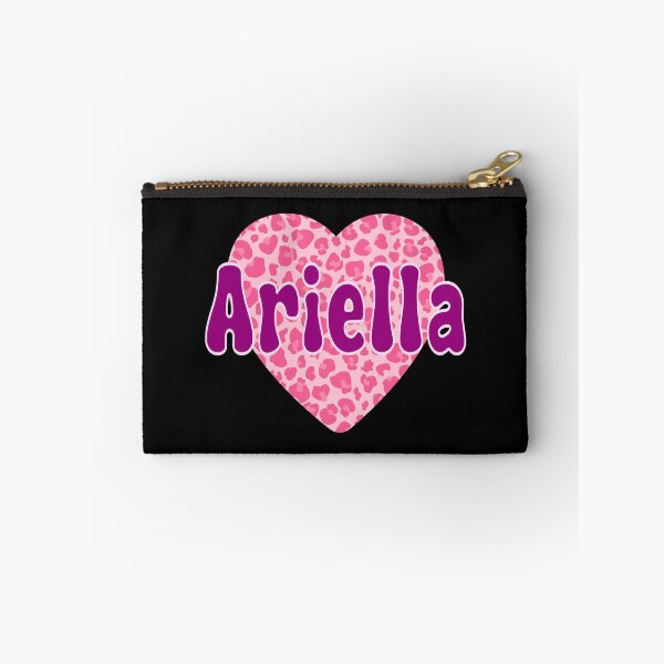 Item preview, Ariella Name Pink Leopard Heart  designed and sold by Jeallan Designs.