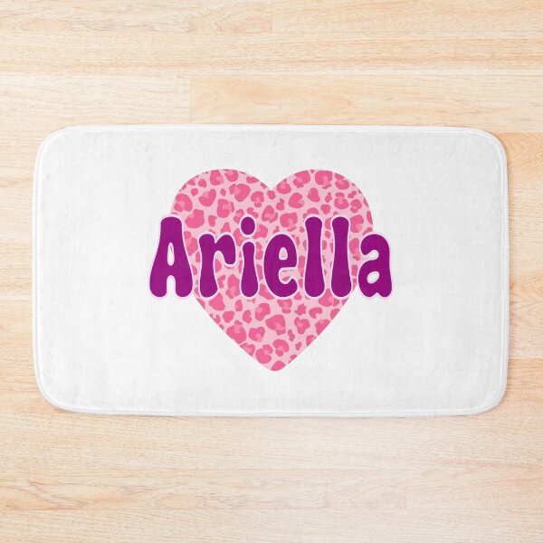 Item preview, Ariella Name Pink Leopard Heart  designed and sold by Jeallan Designs.