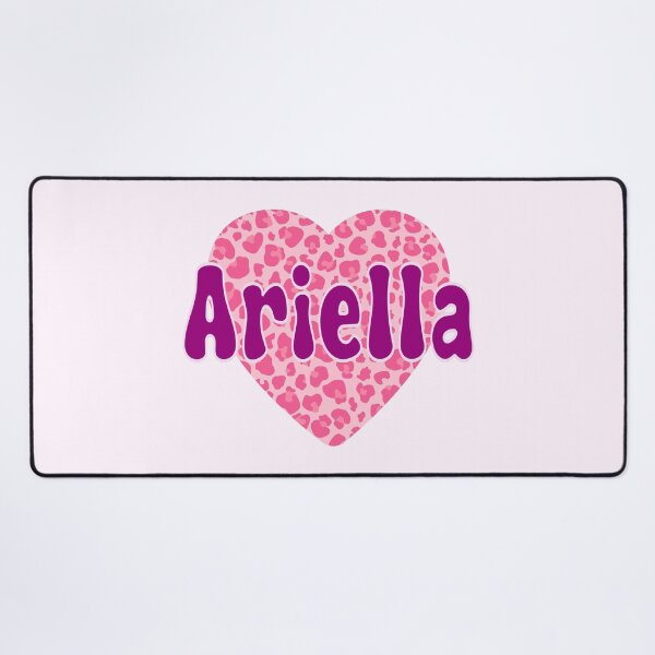 Item preview, Ariella Name Pink Leopard Heart designed and sold by Jeallan Designs.