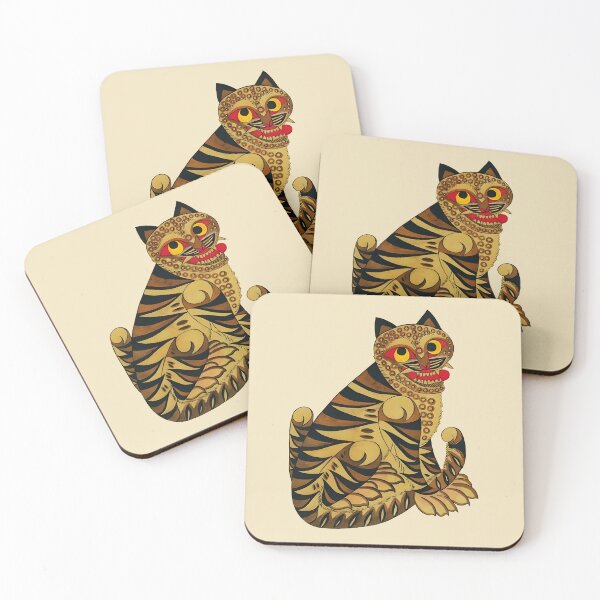 Item preview, Tiger Cutout – Minhwa Hojak-do Korean Folk Art designed and sold by EmeraldeaArt.