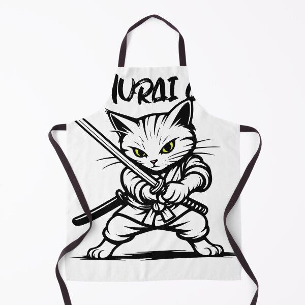 Item preview, Cute Cartoon Samurai Cat designed and sold by Merch by Simply Joy.