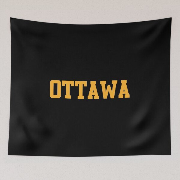 Item preview, Ottawa Bold College Style Typography – Vintage Yellow Text Design designed and sold by Paper Drip.