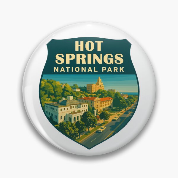 Item preview, Hot Springs National Park Retro Sticker designed and sold by Ismeal Von.