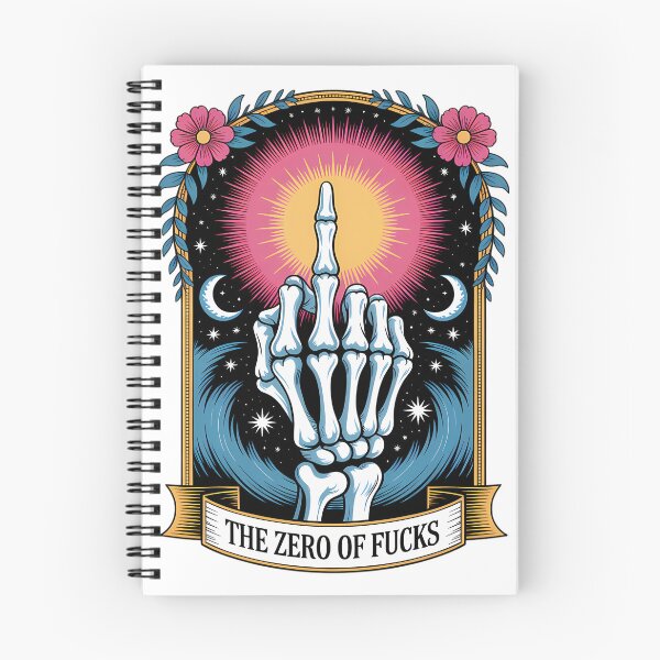Item preview, The Zero of Fucks Tarot - Skeleton Hand - Dark Cosmic Humor designed and sold by Charlietule.