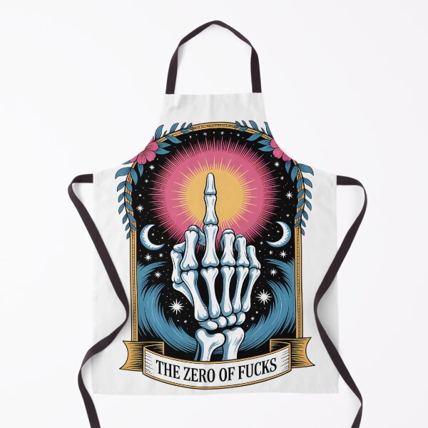 Item preview, The Zero of Fucks Tarot - Skeleton Hand - Dark Cosmic Humor designed and sold by Charlietule.