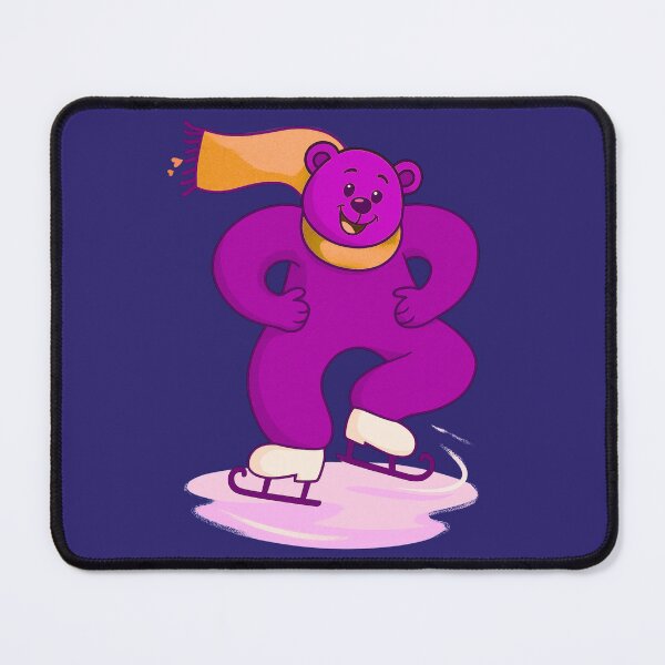 Item preview, Joyful ice skating bear  designed and sold by MaPerle.
