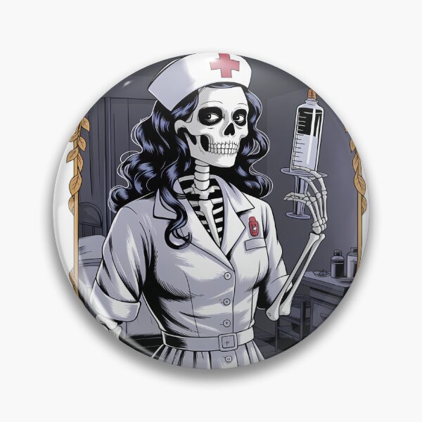Item preview, The Nurse Tarot - Skeleton Nurse - Gothic Dark Art designed and sold by Charlietule.