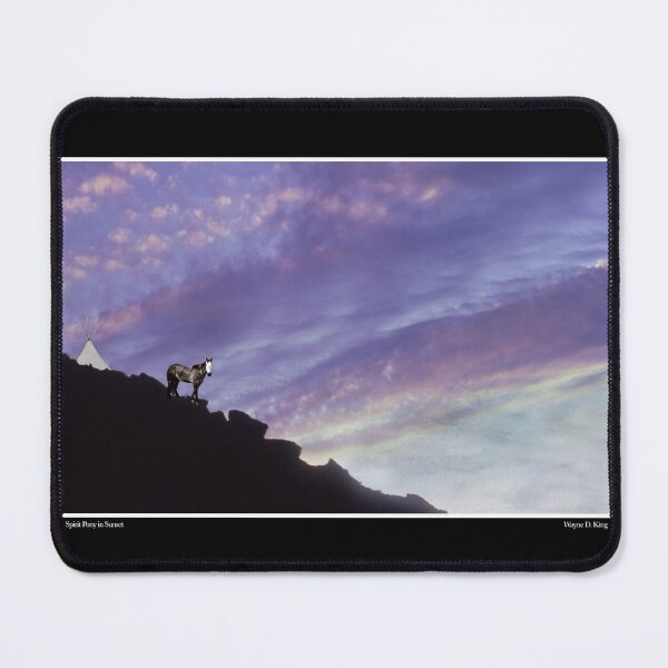 Item preview, Spirit Pony in Sunset Poster designed and sold by Wayne King.