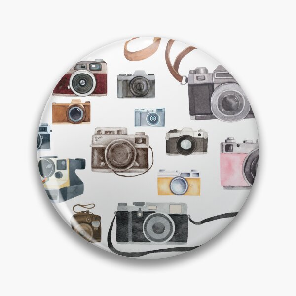 Item preview, Watercolor Vintage Cameras – Retro Photography Pattern designed and sold by Softglow-Studio.