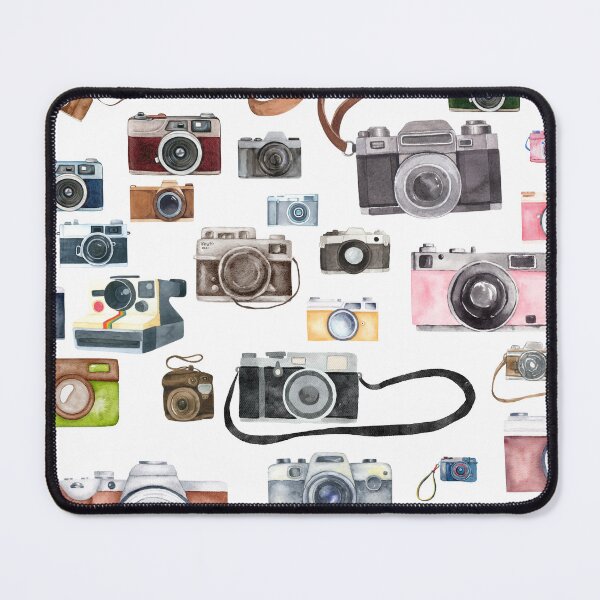 Item preview, Watercolor Vintage Cameras – Retro Photography Pattern designed and sold by Softglow-Studio.