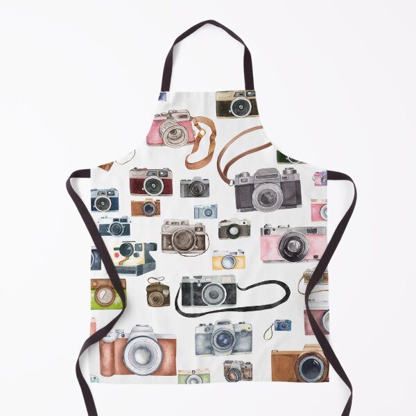 Item preview, Watercolor Vintage Cameras – Retro Photography Pattern designed and sold by Softglow-Studio.