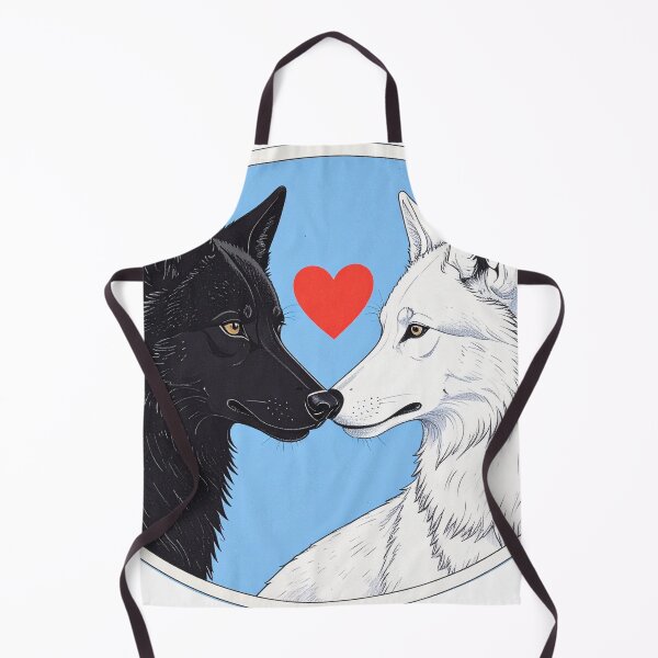 Item preview, Black and White Wolves in Love designed and sold by saikoshkina.
