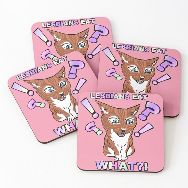 Item preview, Lesbians eat WHAT?! Kitty designed and sold by AstralRavens.