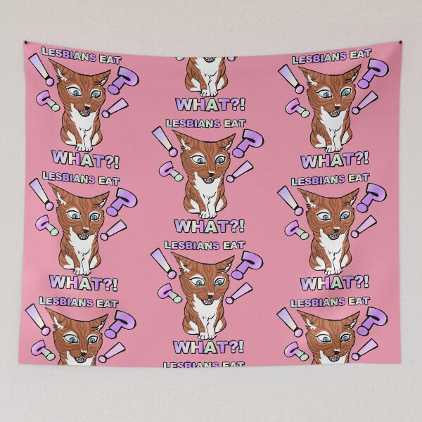 Item preview, Lesbians eat WHAT?! Kitty designed and sold by AstralRavens.