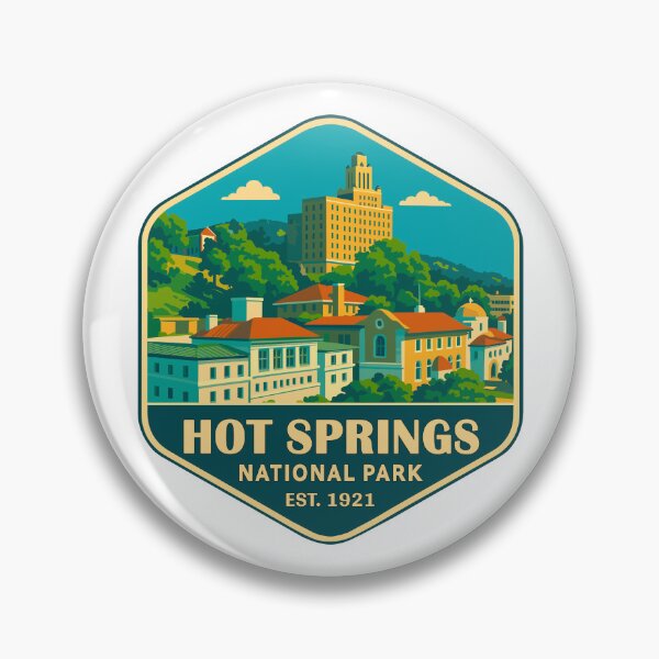 Item preview, Hot Springs National Park Retro Sticker designed and sold by Ismeal Von.