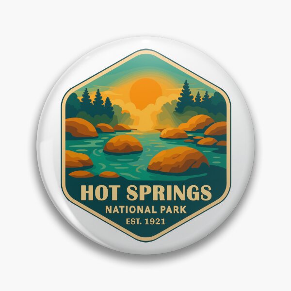 Item preview, Hot Springs National Park Retro Sticker designed and sold by Ismeal Von.