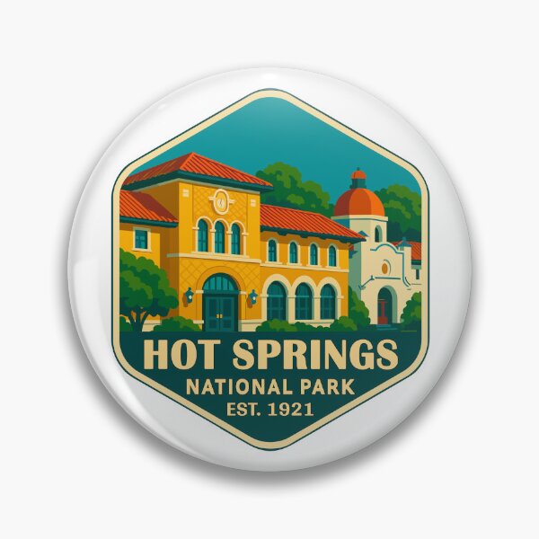 Item preview, Hot Springs National Park Retro Sticker designed and sold by Ismeal Von.