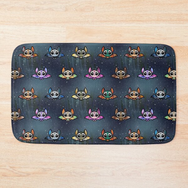 Item preview, A Swarm of Cute Colorful Bats  designed and sold by SunsetSpectrum.