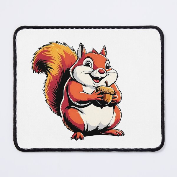 Item preview, Cute happy squirrel who is happy about the nut. designed and sold by MyPixelFun.