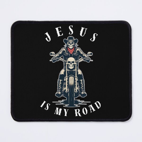 Item preview, Jesus is my road chopper skull heaven designed and sold by Tattoo-Shirt Designer .