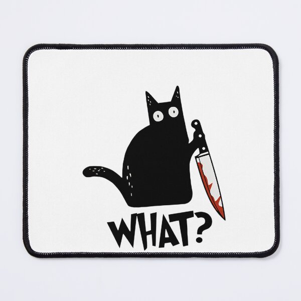 Item preview, Cat What Murderous Black Cat With Knife Gift Premium T-Shirt designed and sold by SAUMOLIAAMISONE.