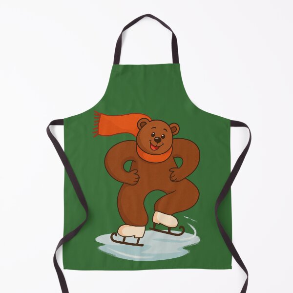 Item preview,  Joyful ice skating bear  designed and sold by MaPerle.
