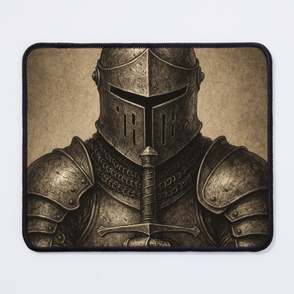 Item preview, Medieval Knight in Full Armor Portrait designed and sold by photoparadise22.