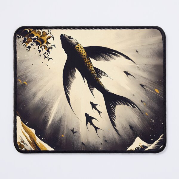 Item preview, Charcoal Flying Fish, Ai Generated Art  designed and sold by ACC .