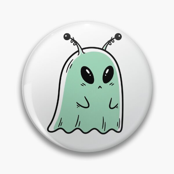 Item preview, Cute Alien Ghost - The Funniest Fusion for Halloween designed and sold by Claustronautas.