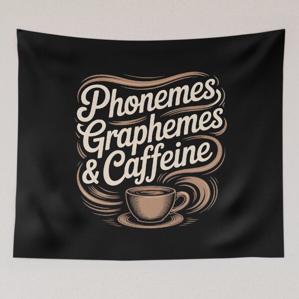 Item preview, Phonemes Graphemes And Caffeine designed and sold by Redgiant87x.