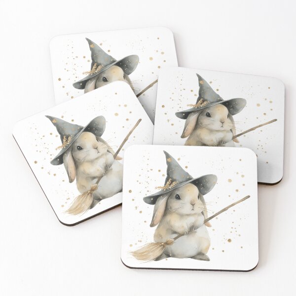 Item preview, Cute Witch Bunny with Broom designed and sold by Shirtory.