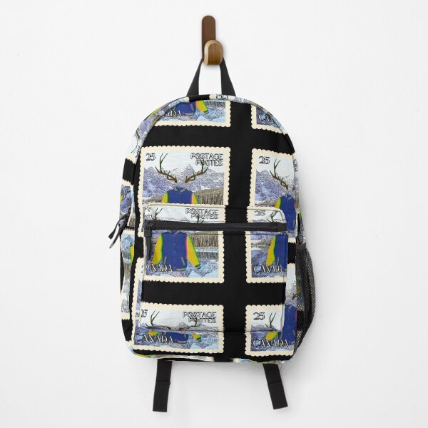 Item preview, Yellowjackets Stamp | Antlered Letterman Jacket + Canada Mountainscape designed and sold by Parasocialite.